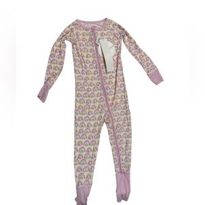 Brand new with tags Little Sleepies Convertible Onesie Bamboo Pajamas PJ Rainbow